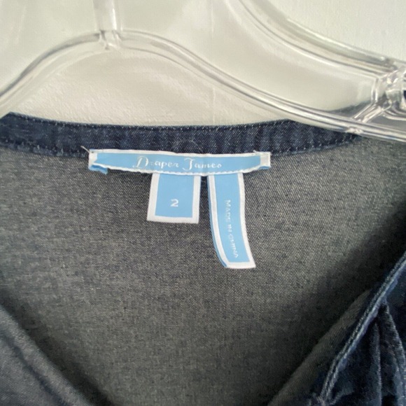 Draper James Denim Dress Women's Size 2 Bell Sleeve - Picture 8 of 8